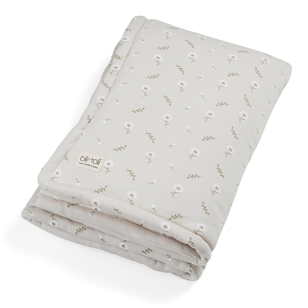שמיכת מילוי S אולימולי ליין פריחה לבנה | Olimoli White Blossom filled Blanket 80X80 cm