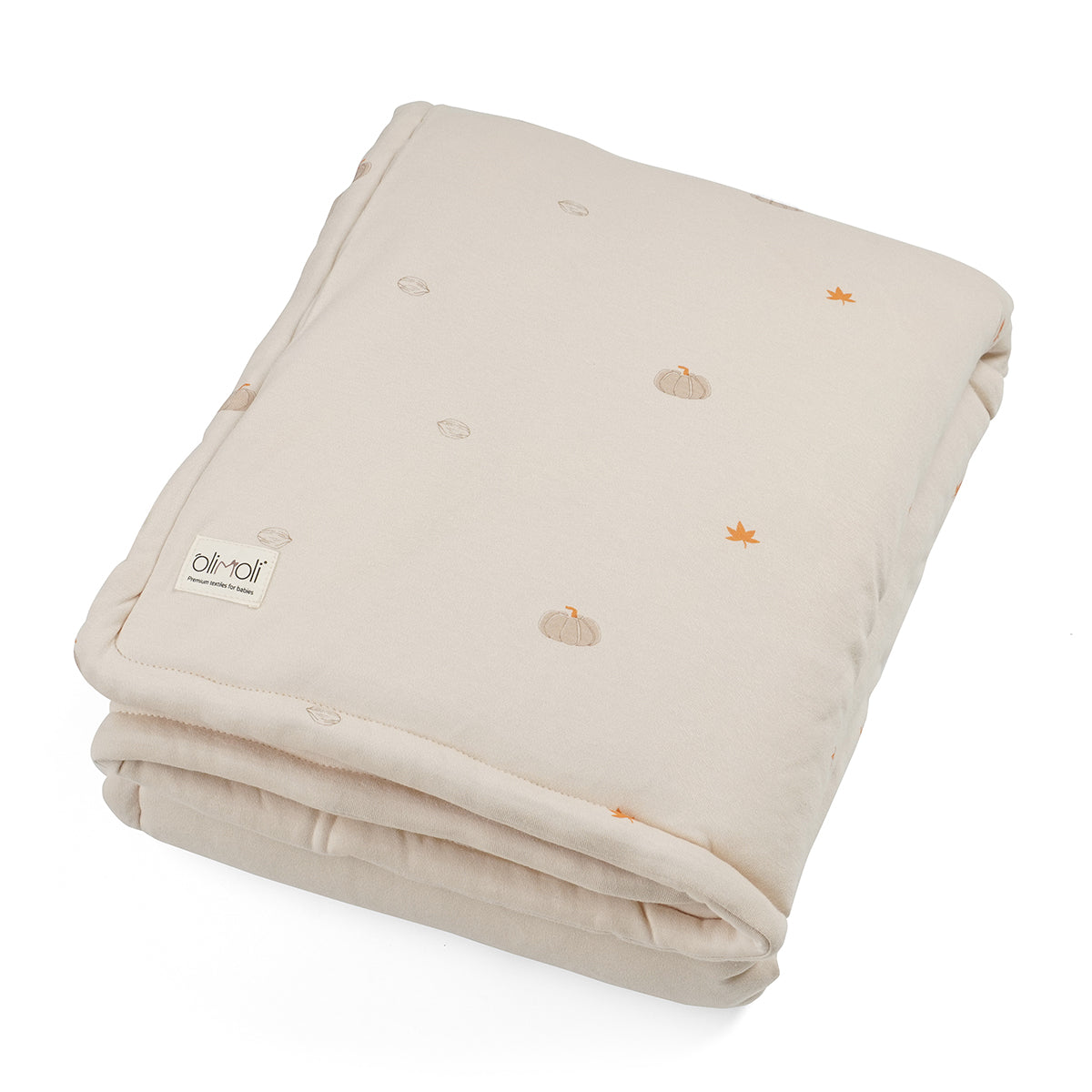 שמיכת מילוי L אולימולי ליין דלעת | Olimoli Pumpkin Mood filled Blanket 115X85 cm