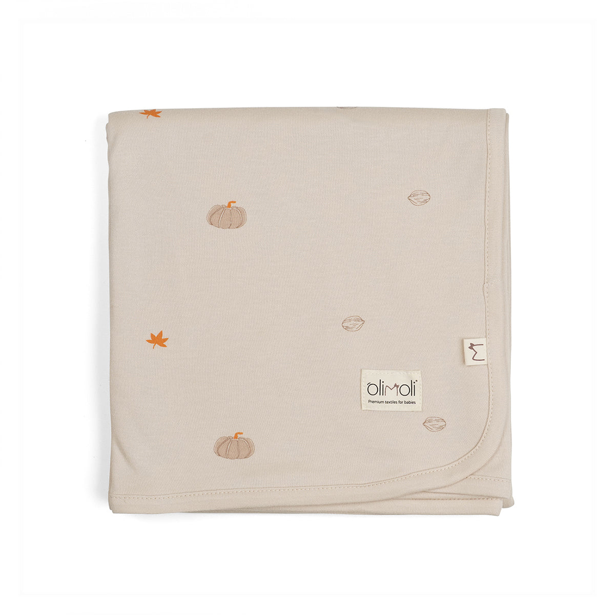 שמיכת קיץ S אולימולי ליין דלעת | Olimoli Pumpkin Mood Summer blanket 80X80 cm