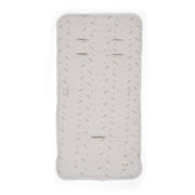 ריפודית לעגלה אולימולי ליין פריחה לבנה | Olimoli White Blossom Stroller Seat Pad