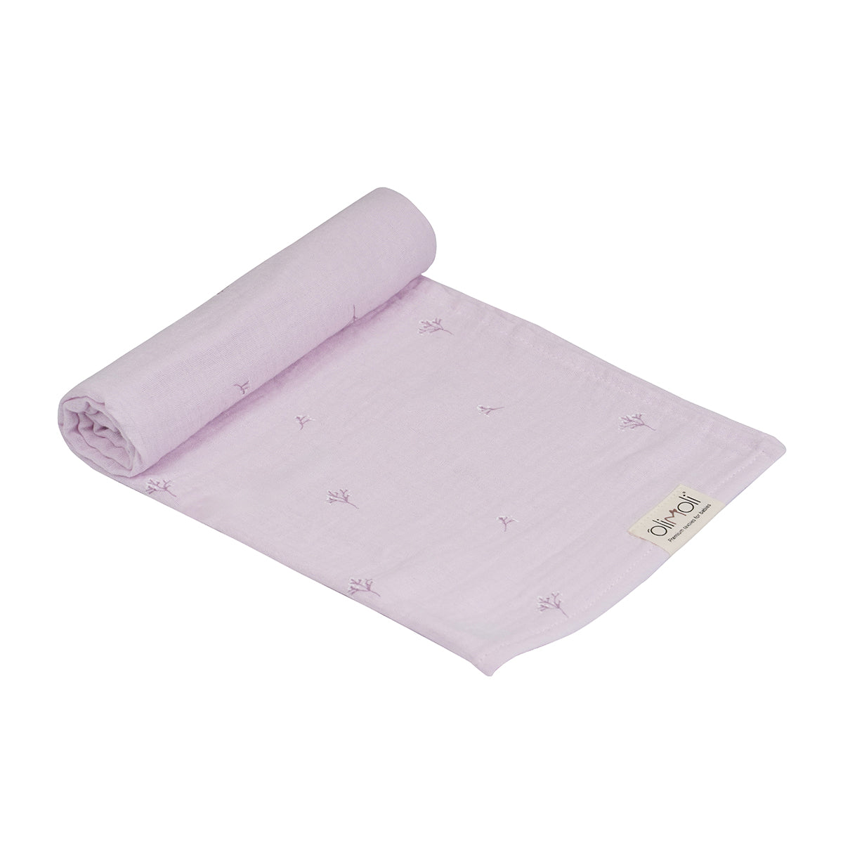 חיתול S טטרה אולימולי ליין הרמוניית לילך | Olimoli Lilac Harmony Small Swaddle 60X60 cm
