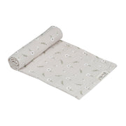 חיתול S טטרה אולימולי ליין פריחה לבנה | Olimoli White Blossom Small Swaddle 60X60 cm