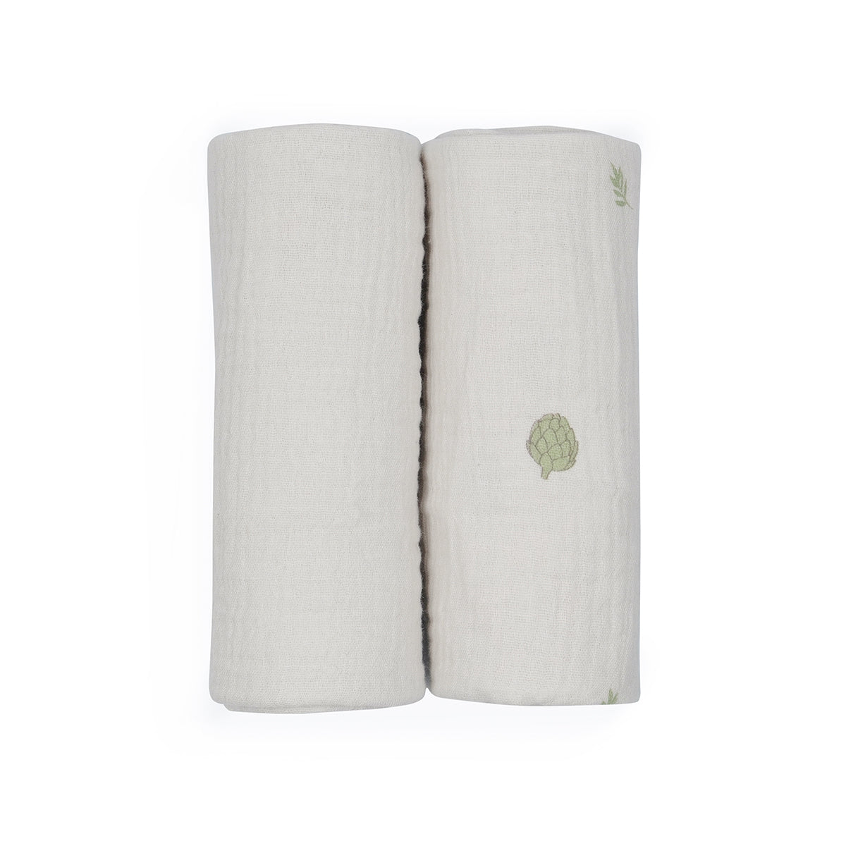זוג חיתולי S טטרה אולימולי ליין ארטישוק | Olimoli Artichoke 2 Small Swaddle 60X60 cm