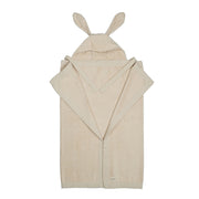 מגבת קשירה L אולימולי ליין שבלול שקד | Olimoli Snail Hooded Towel with Straps 115X85 cm Almond Milk