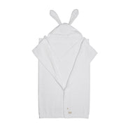 מגבת קשירה  L אולימולי  ליין שבלול לבן בוהק | Olimoli Snail Hooded Towel with Straps 115X85 cm Bright White