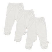 מארז 3 רגליות אולימולי חלק לבן 0-3 | Olimoli Baby Leggings 3 PCS