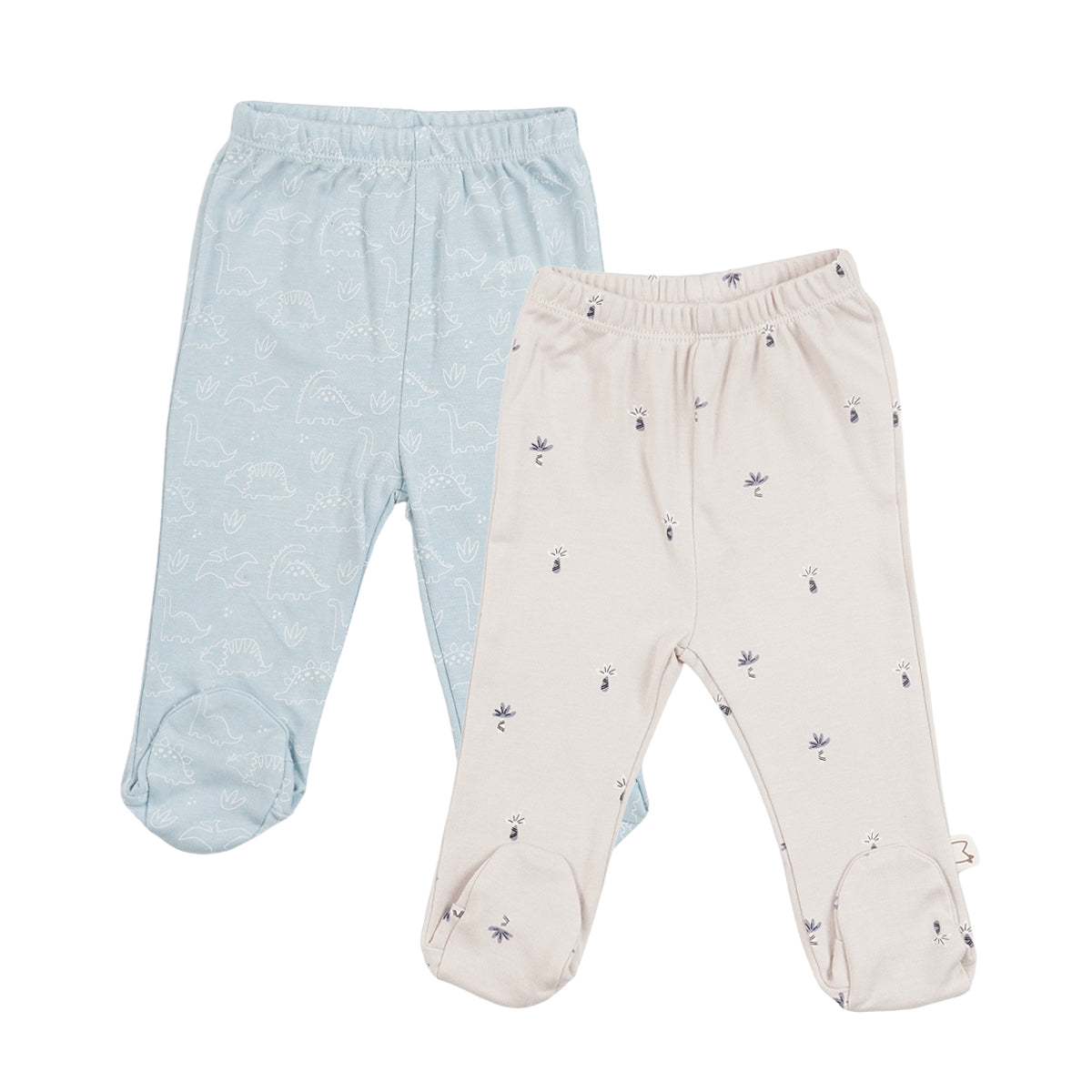 מארז זוג רגליות אולימולי מודפס בנים 0-6 | Olimoli Baby Leggings 2 PCS