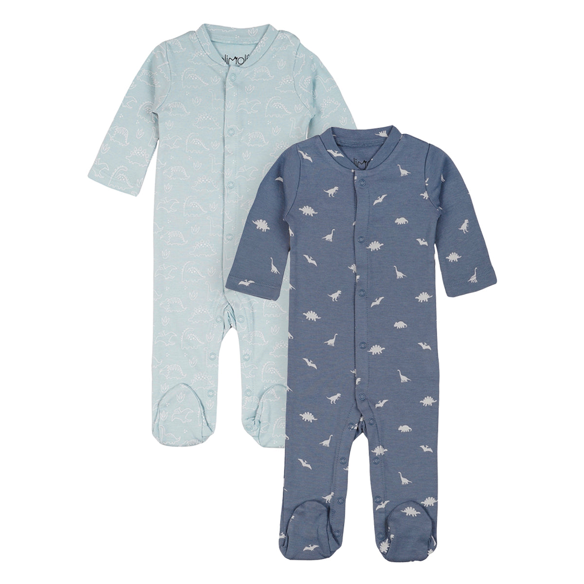 מארז זוג אוברולים אולימולי מודפס בנים NB | Olimoli Baby Coverall 2 PCS