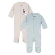 מארז זוג אוברולים אולימולי מודפס בנים NB | Olimoli Baby Coverall 2 PCS