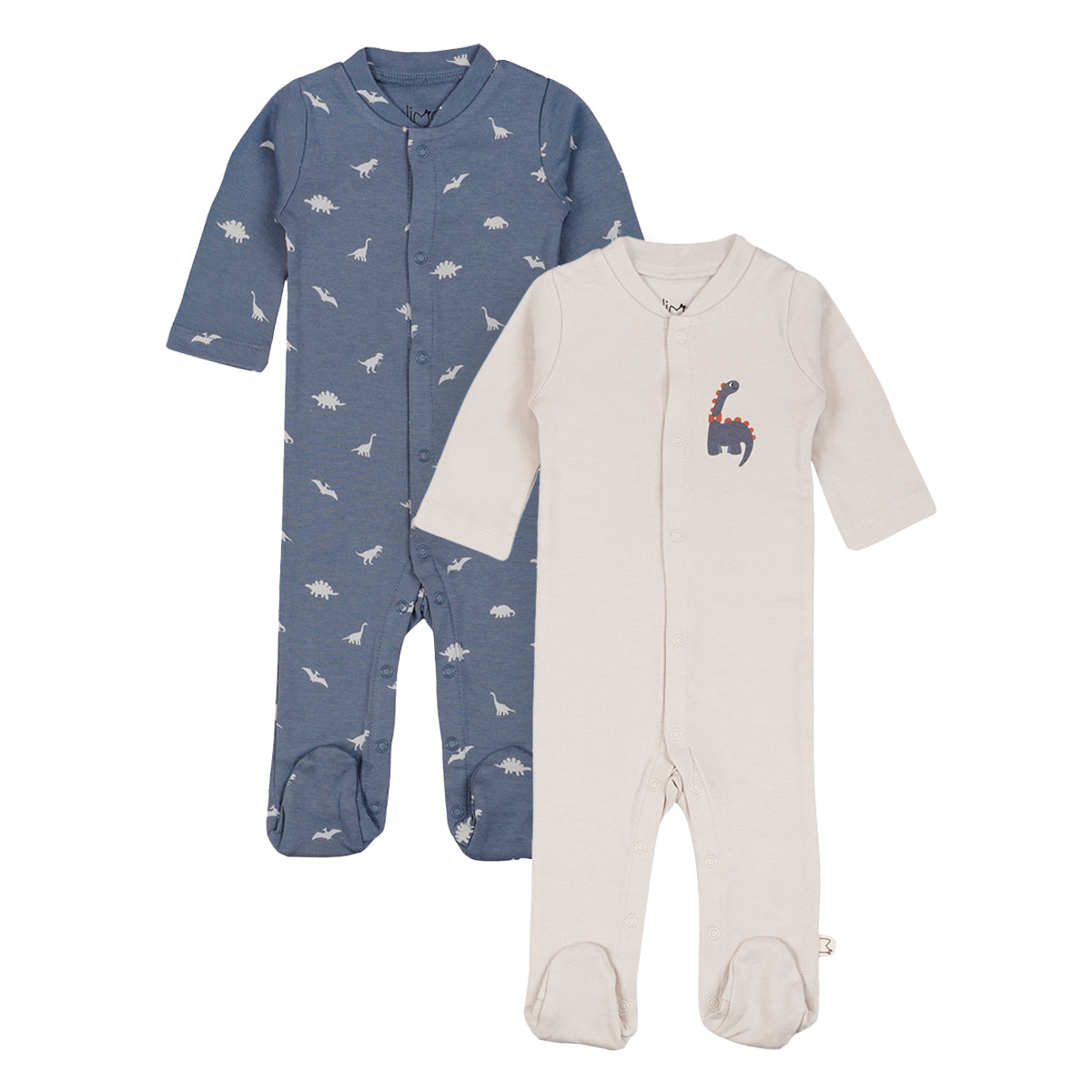מארז זוג אוברולים אולימולי מודפס בנים NB | Olimoli Baby Coverall 2 PCS