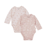 מארז זוג בגדי גוף אולימולי מודפס בנות NB | Olimoli Baby Body Suit 2 PCS