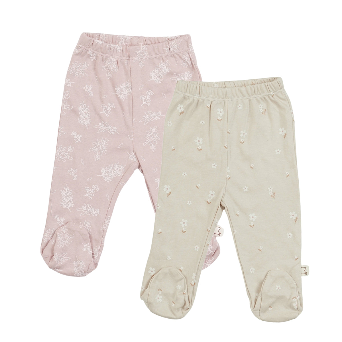 מארז זוג רגליות אולימולי מודפס בנות 0-3 | Olimoli Baby Leggings 2 PCS