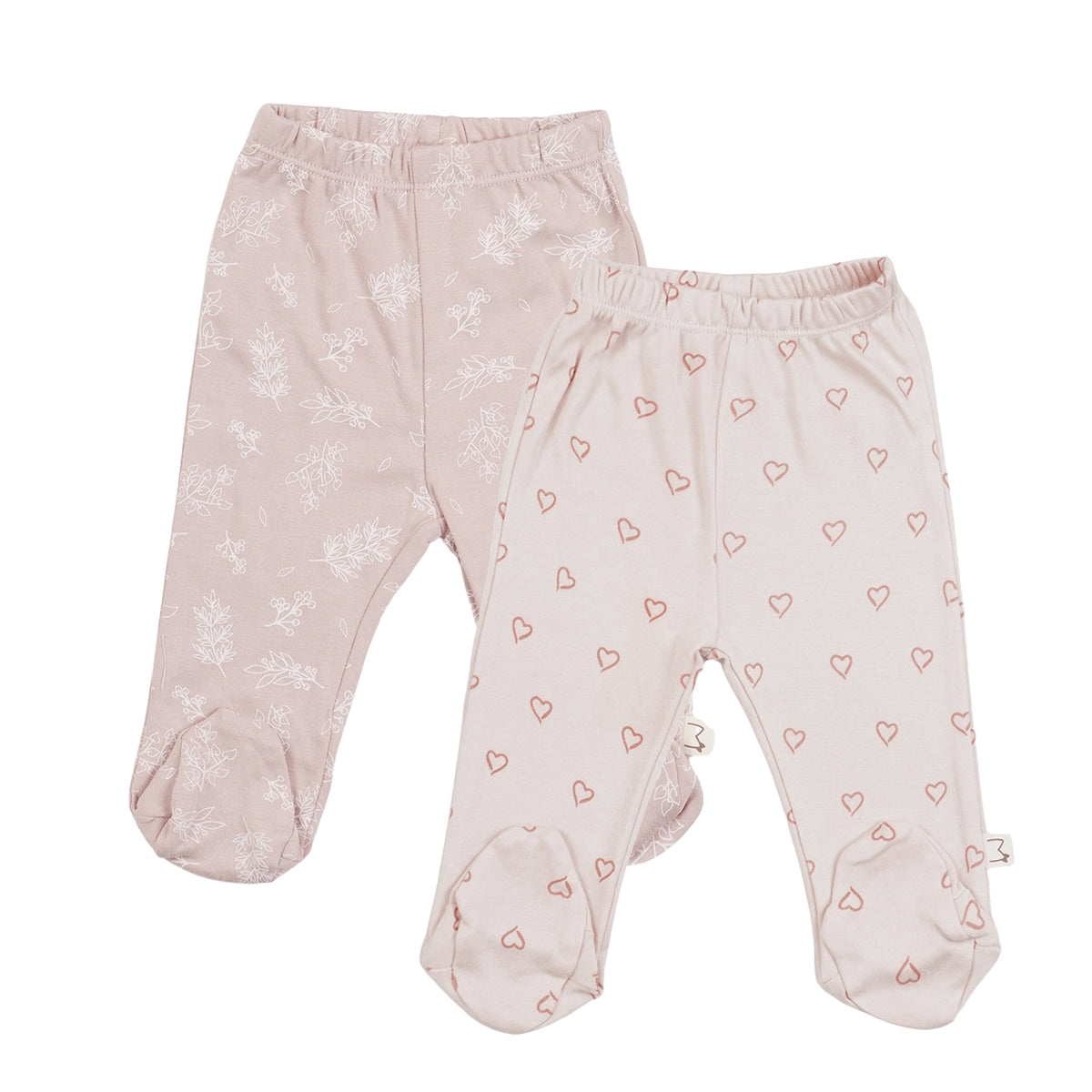 מארז זוג רגליות אולימולי מודפס בנות 0-3 | Olimoli Baby Leggings 2 PCS