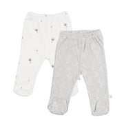 מארז זוג רגליות אולימולי מודפס יוניסקס NB | Olimoli Baby Leggings 2 PCS