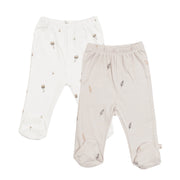 מארז זוג רגליות אולימולי מודפס יוניסקס 0-3 | Olimoli Baby Leggings 2 PCS