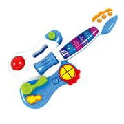 גיטרה מוסיקלית האנגר כחול/לבן | Huanger Musical & Light Guitar Blue/White