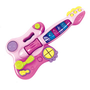 גיטרה מוסיקלית האנגר ורוד בהיר וכהה | Huanger Musical & Light Guitar Light/Dark Pink