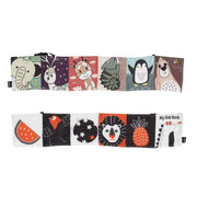 ספרון בד לתינוק טוויגי שחור/אדום | Twigy Baby Cloth Book black/red