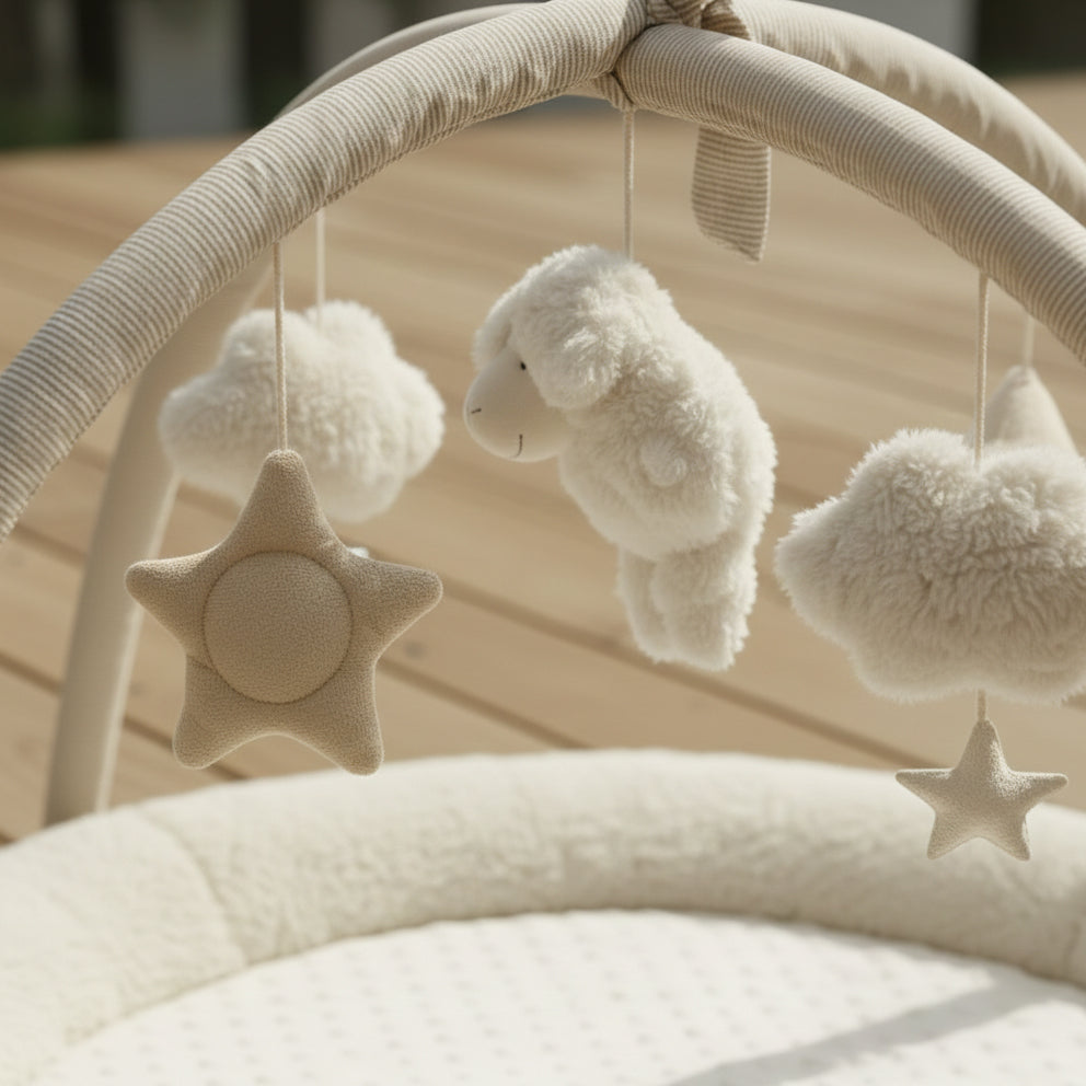 משטח פעילות כבשים אולימולי | Olimoli Playgym Sheeps Natural