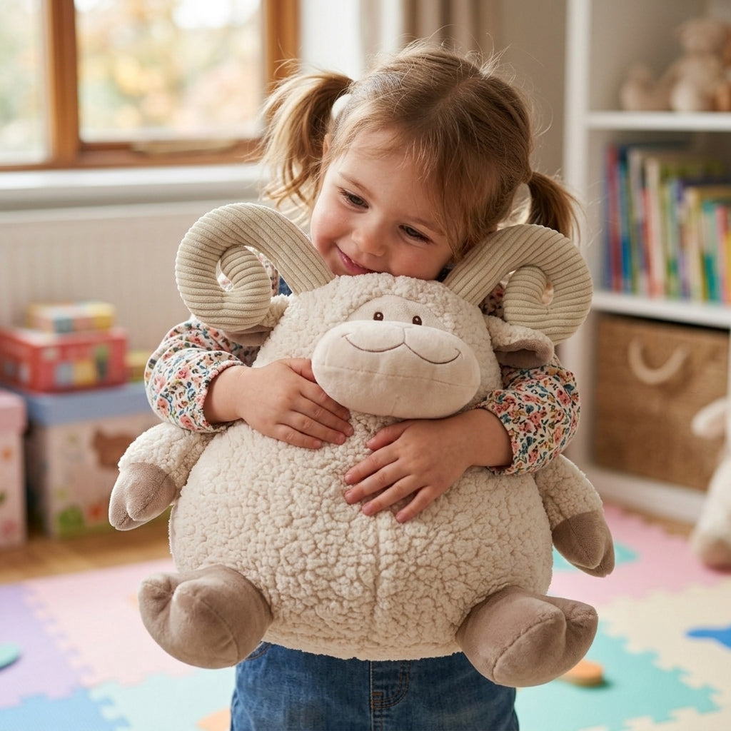 בובת עז גדולה אולימולי | Olimoli Large Goat In Round Shape