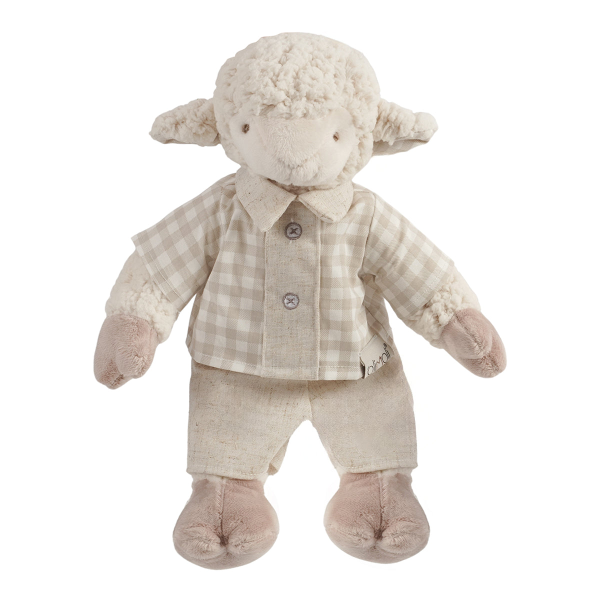 בובת כבשה בנים אולימולי | Olimoli Sheep With Cloth Boy