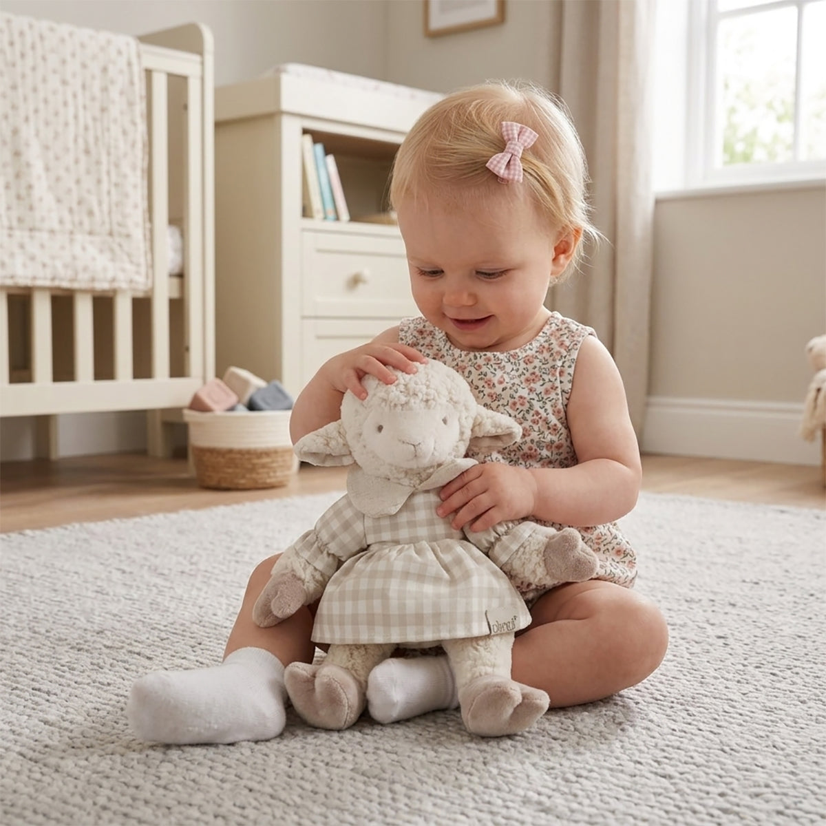 בובת כבשה בנות אולימולי | Olimoli Sheep With Cloth Girl