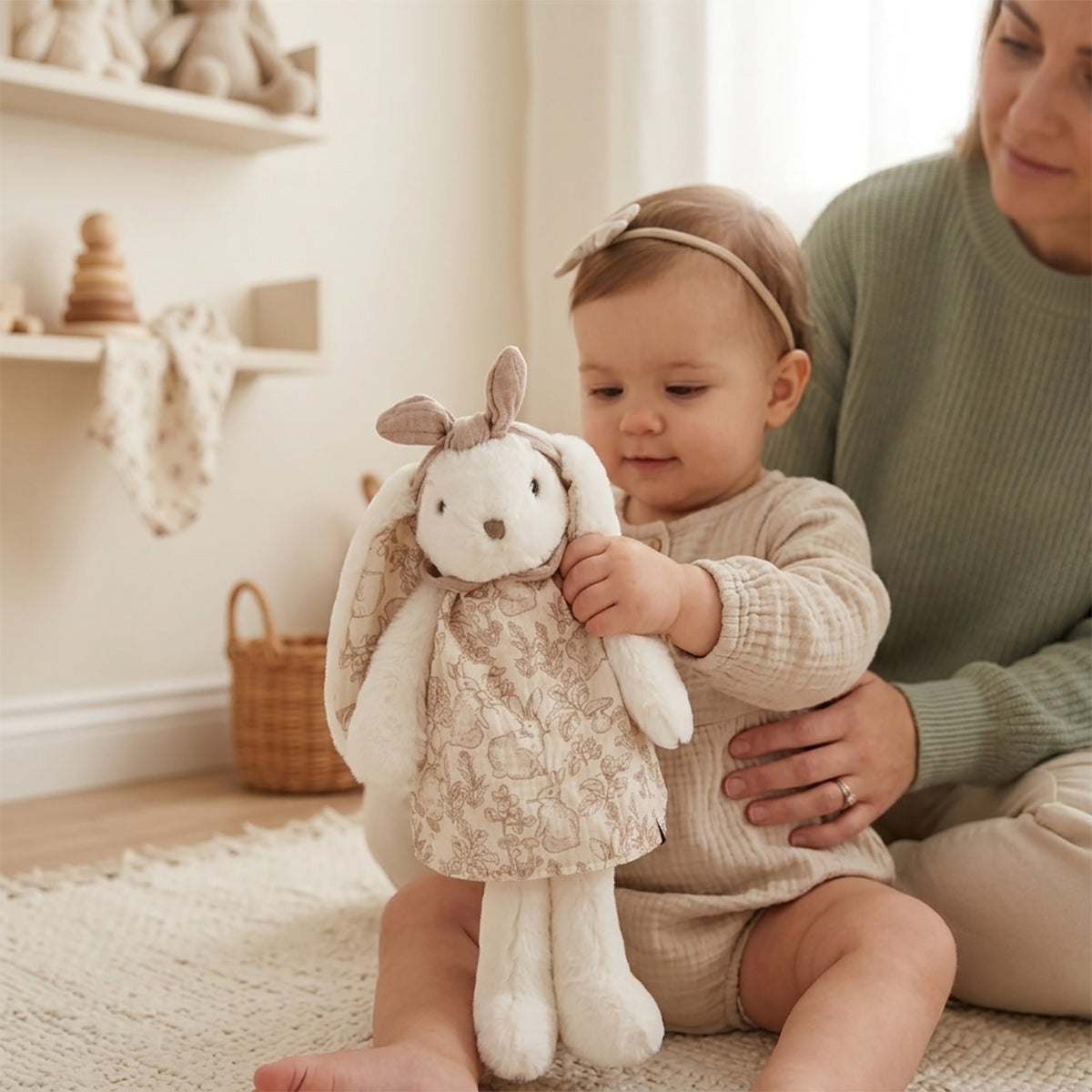 בובת ארנבת גדולה אולימולי | Olimoli Large Rabbit With Cloth