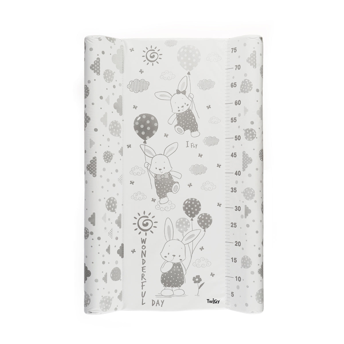 משטח החתלה לתינוק טוויגי 80X50X10.5 ס"מ ארנבים | Twigy Changing Mat Rabbit