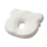 כרית דובי לתינוק אולימולי 26X23 ס"מ צבע לבן | Olimoli Baby Pillow Teddy Bear 26X23 cm White
