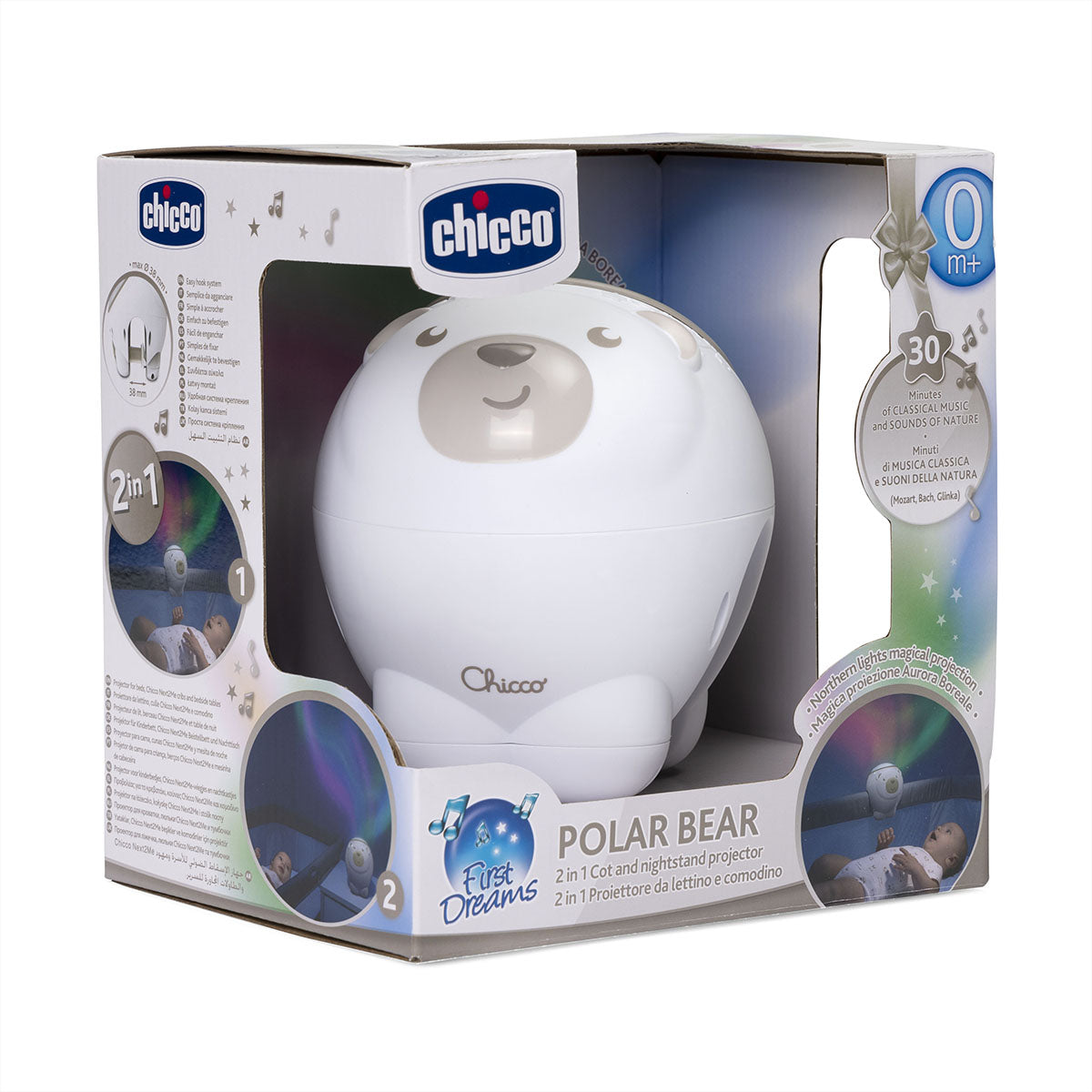מקרן צ'יקו דב קוטב כחול | Chicco Polar Bear Projector Light Blue