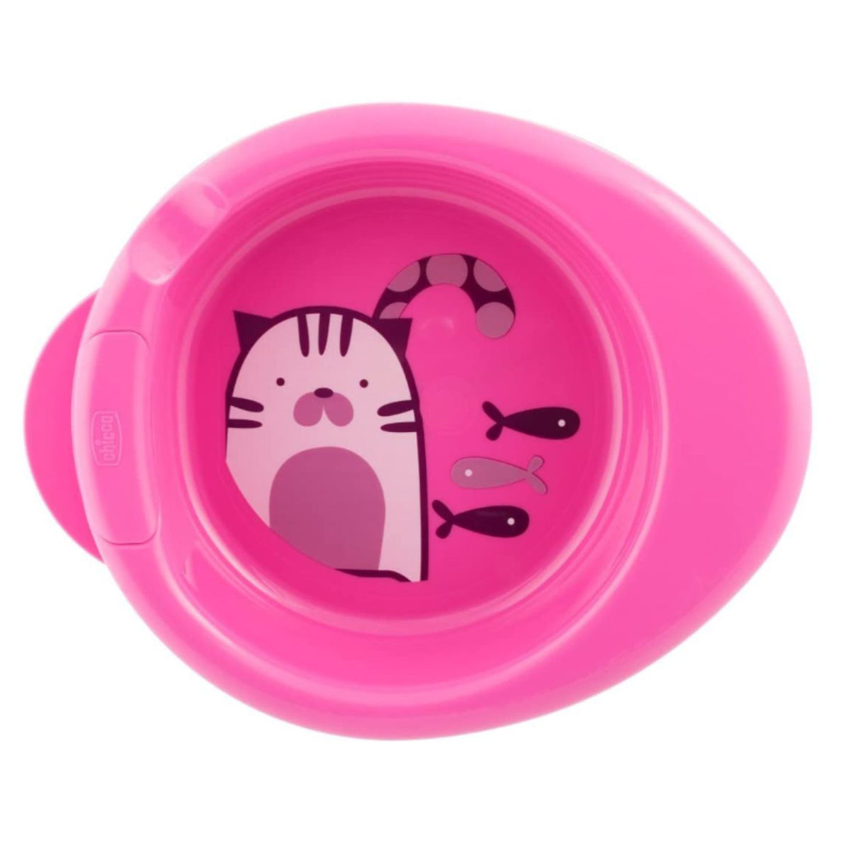 צלחת שומרת חום צ'יקו ורוד חתול | Chicco Warmy Plate +6M Pink Cat