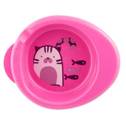 צלחת שומרת חום צ'יקו ורוד חתול | Chicco Warmy Plate +6M Pink Cat