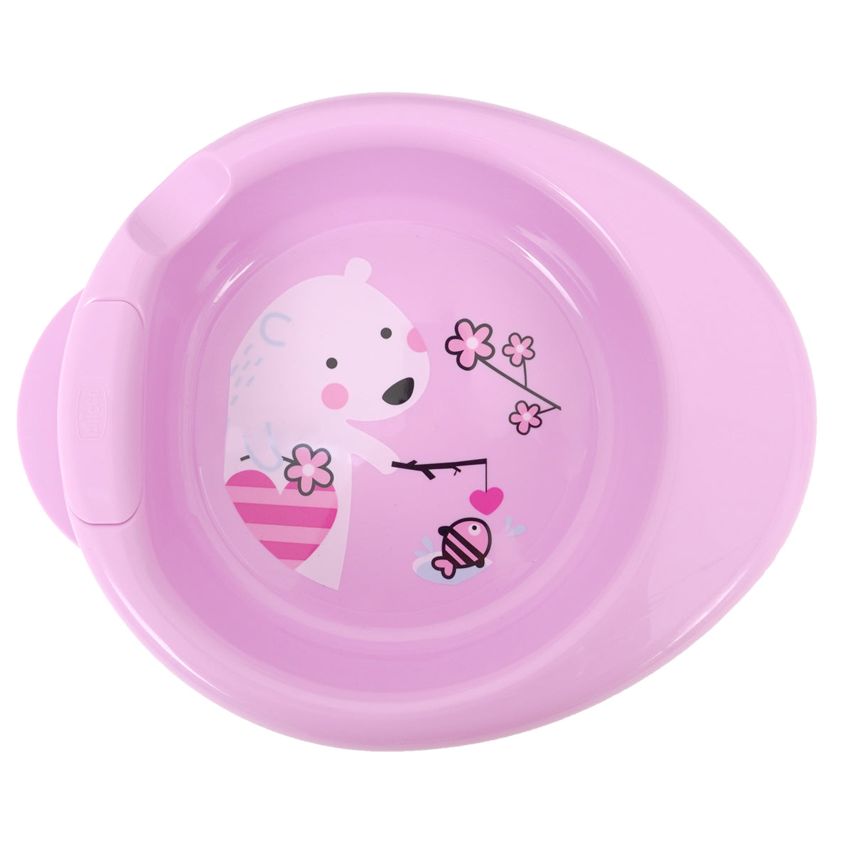 צלחת שומרת חום צ'יקו ורוד דב | Chicco Warmy Plate +6M Pink Bear