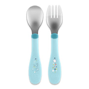 סכום מתכת צ'יקו 18+ בצבע כחול | Chicco Metal Cutlery +18M