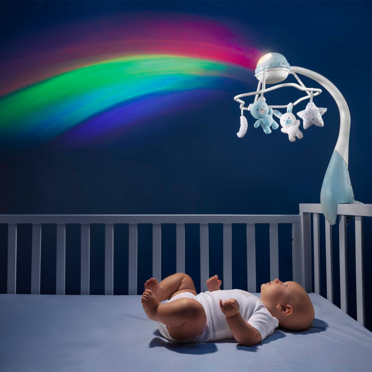 מובייל צ'יקו קשת בענן חום נטורל | Chicco Rainbow Cot Mobile Neutral