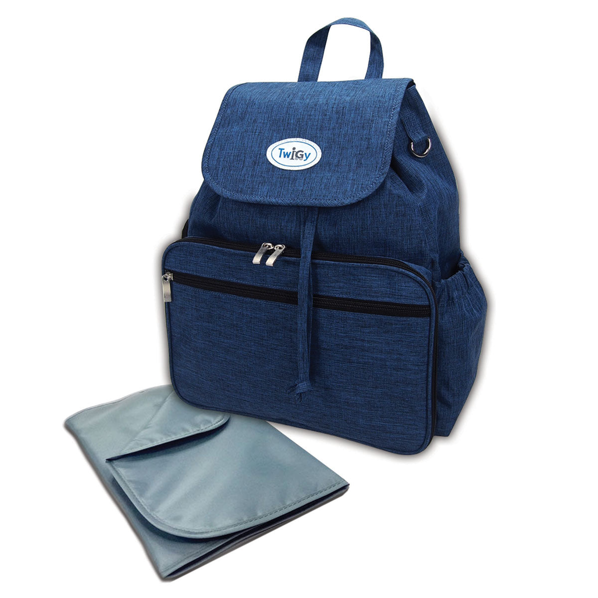 תיק גב עם משטח החתלה טוויגי כחול | Twigy BackUp Navy