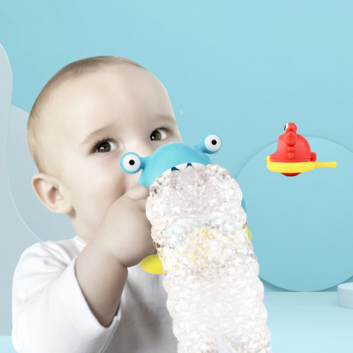 פיל כריש נושף בועות ידני אינג בייבי | Ing Baby Hand elephant Shark Blowing Bubbles