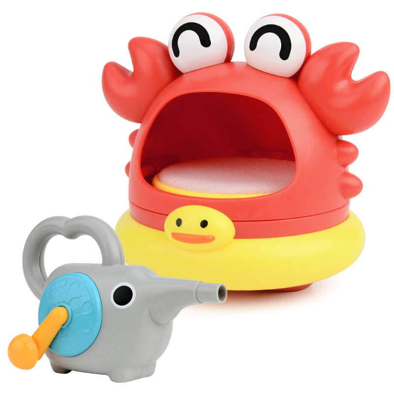פיל סרטן נושף בועות ידני אינג בייבי | Ing Baby Hand Crab Blowing Bubbles