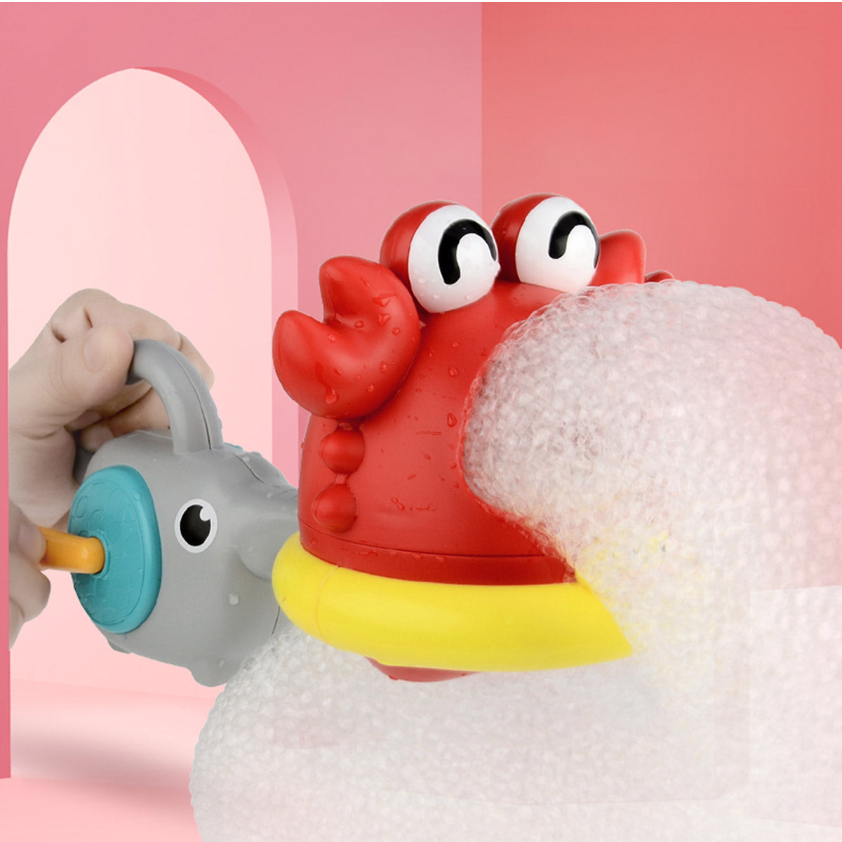 פיל סרטן נושף בועות ידני אינג בייבי | Ing Baby Hand Crab Blowing Bubbles