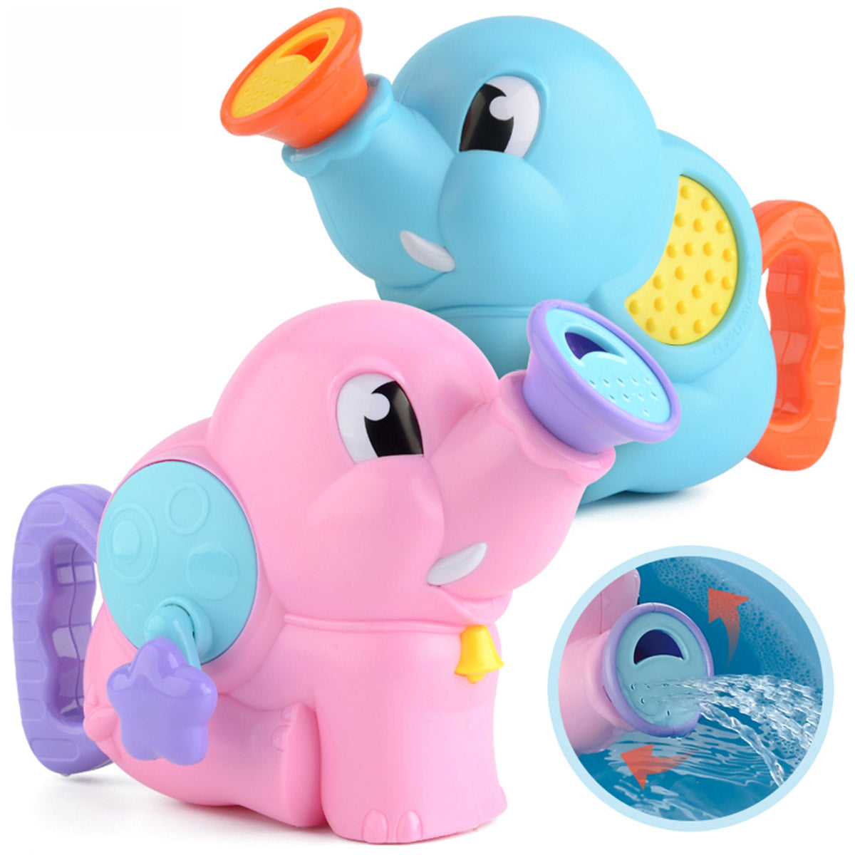 פיל משאבה ידנית אינג בייבי בצבע כחול | Ing Baby Hand Elephant Pump