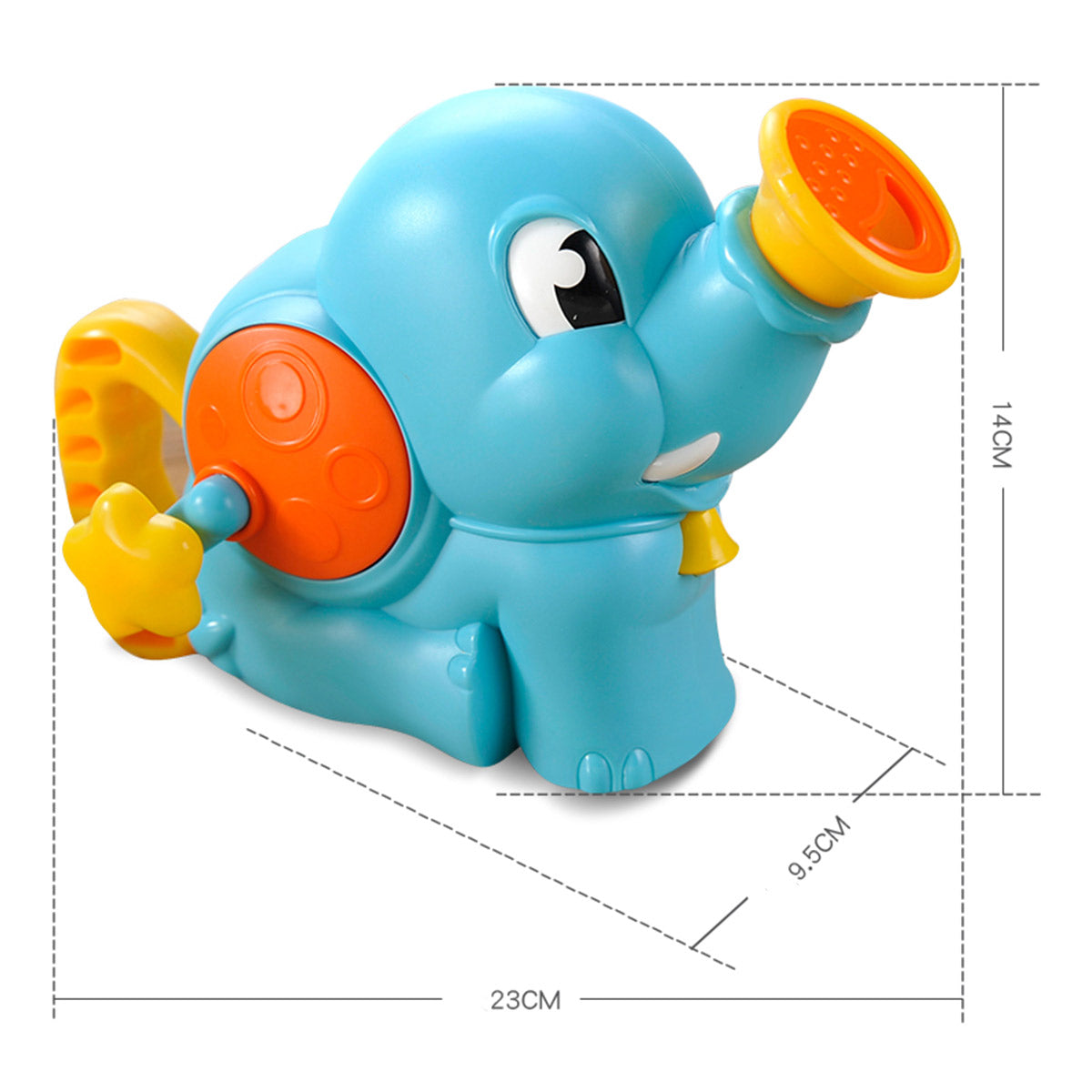 פיל משאבה ידנית אינג בייבי בצבע כחול | Ing Baby Hand Elephant Pump