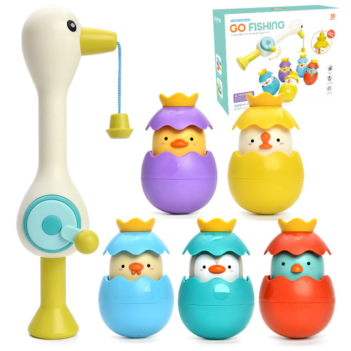 ערכת דיג אנפה כולל 5 ביצים אינג בייבי | Ing Baby Egret Fishing Set With 5 Eggs