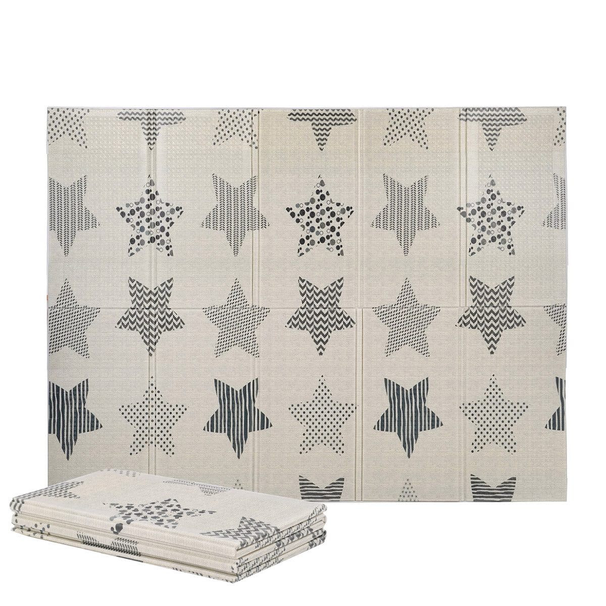 משטח פעילות מתקפל טוויגי 200X150X1 ס"מ כוכבים | Twigy Lay & Play™ Foldable Play Mat 200X150X1 CM Stars