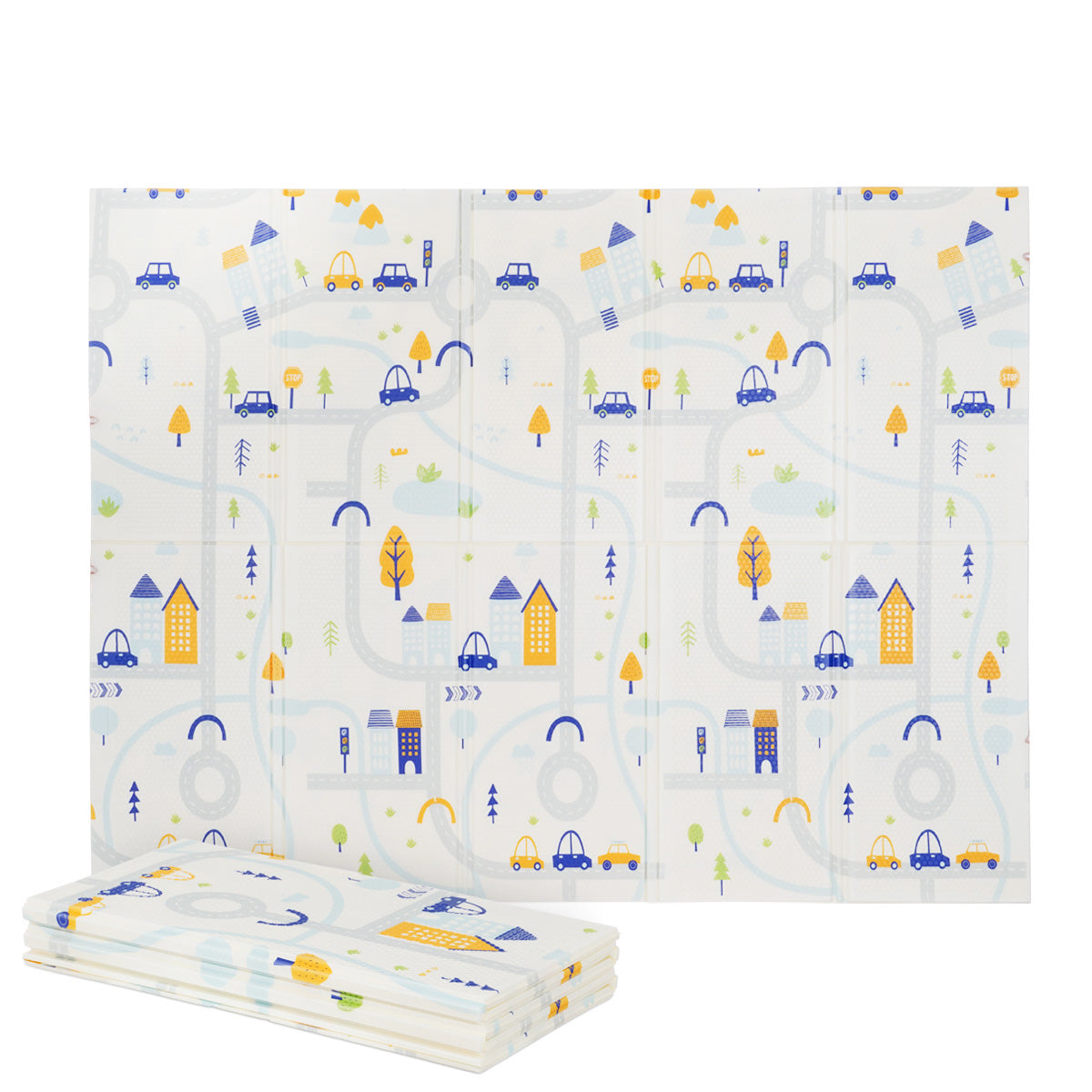 משטח פעילות מתקפל טוויגי 200X150X1 ס"מ מכוניות  | Twigy Lay & Play™ Foldable Play Mat 200X150X1 CM Cars