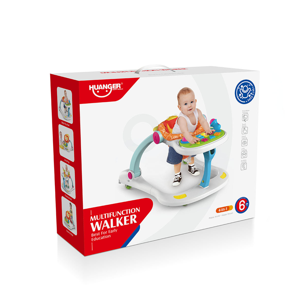 הליכון פעילות 4-ב-1 האנגר | Huanger 4 in 1 Multifuntion Walker