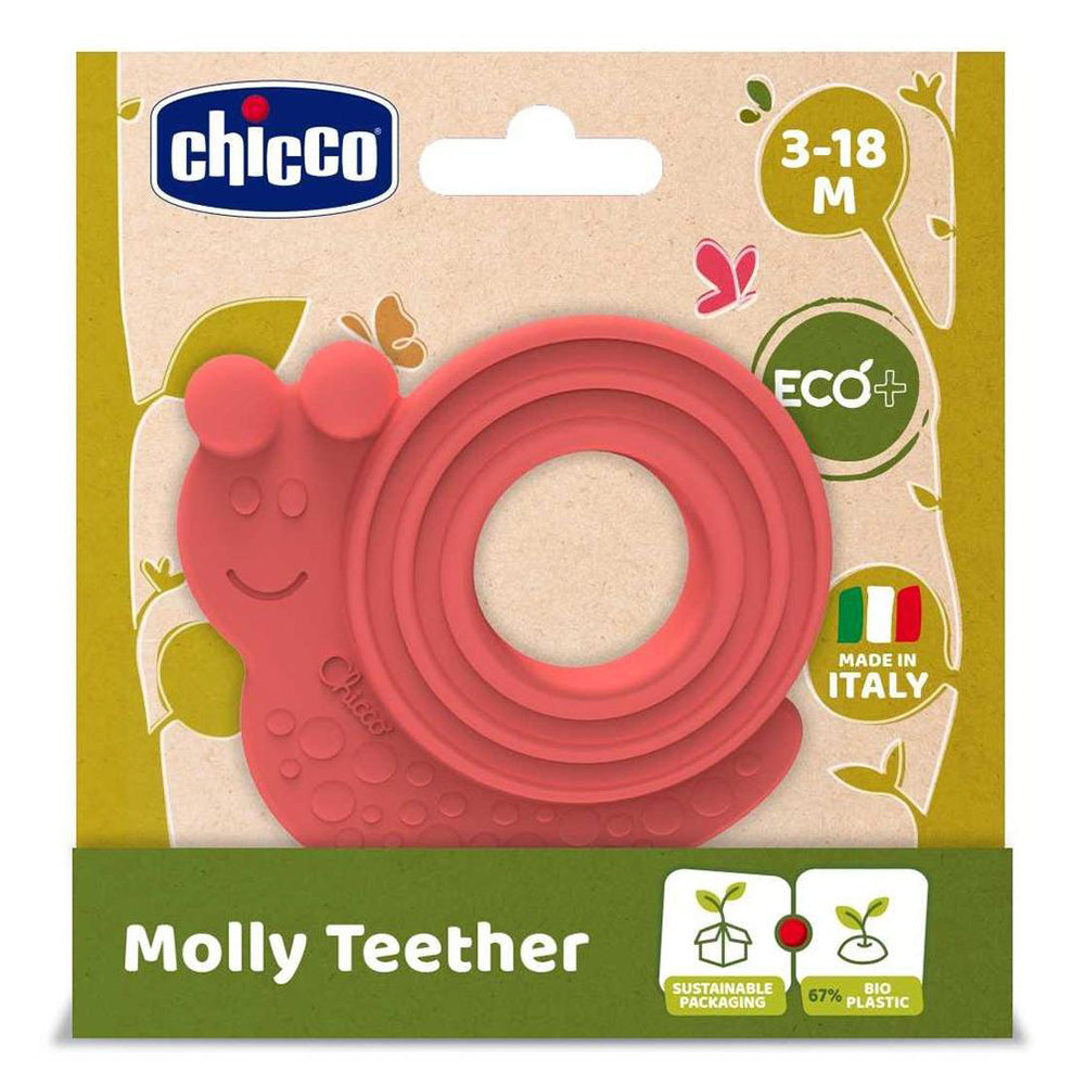 נשכן צ'יקו מולי החילזון כתום  | Chicco Teether Molly The Snail ECO Orange