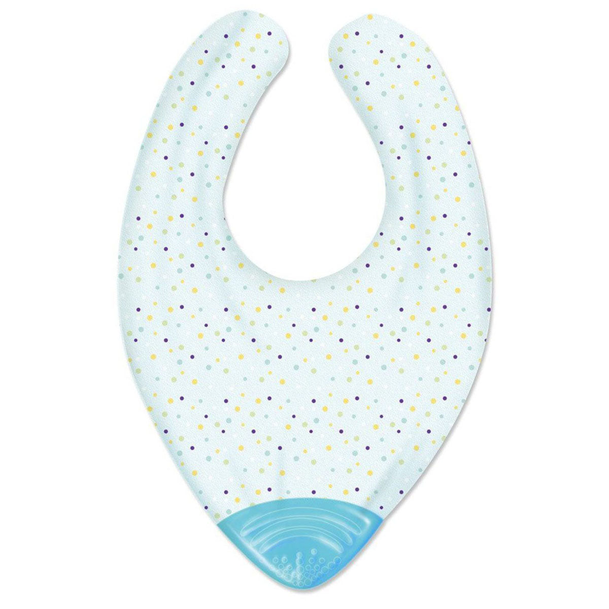 סינר עם נשכן גומי צ'יקו כחול  | Chicco Gummy Bib Teether Blue