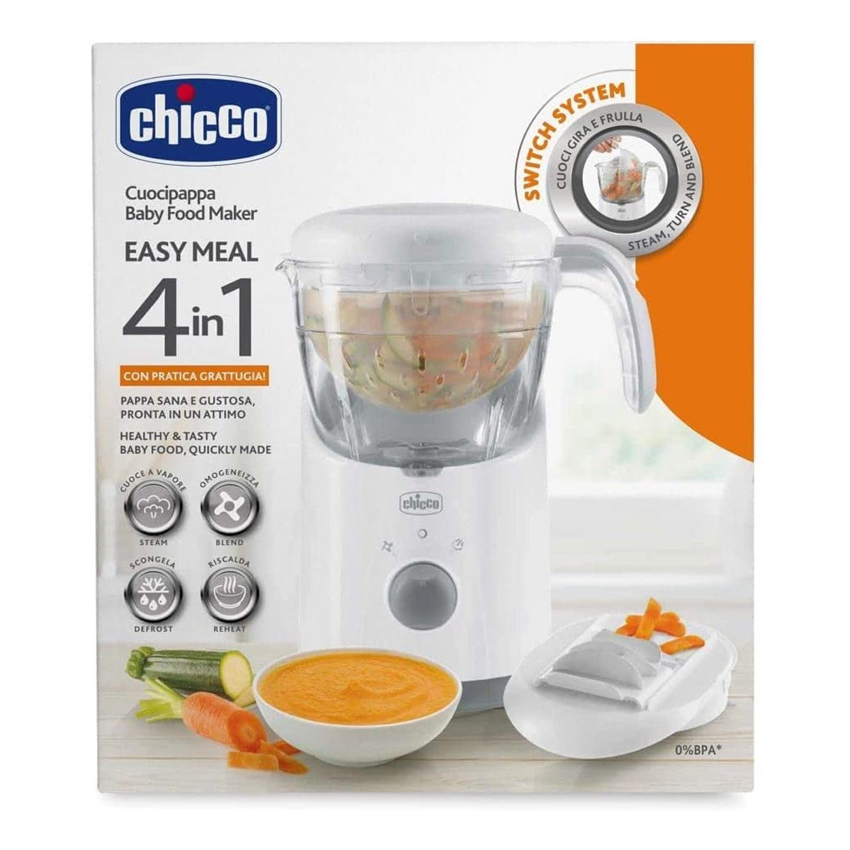 בלנדר מאדה להכנת מזון לתינוק צ'יקו | Chicco Steam Cooker Easy Meal