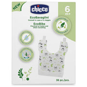 סינר חד פעמי צ'יקו 36 יחידות צבעוני | Chicco Disposable Compost Bibs 36 Pcs Colorful