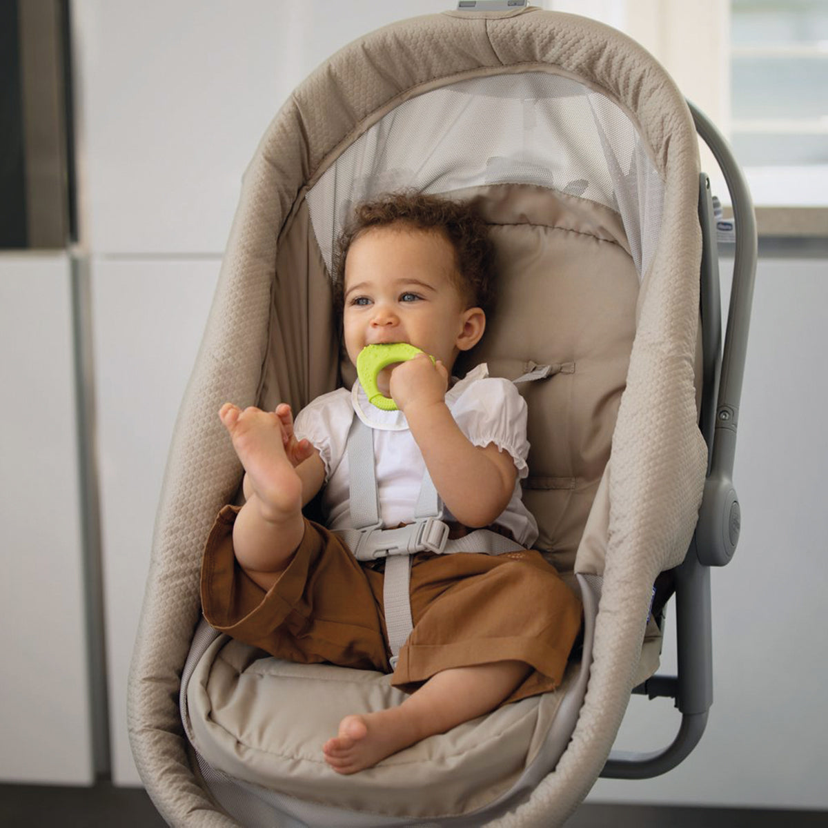 נשכן צ'יקו אבוקדו ירוק | Chicco All Soft Teether +2M Green